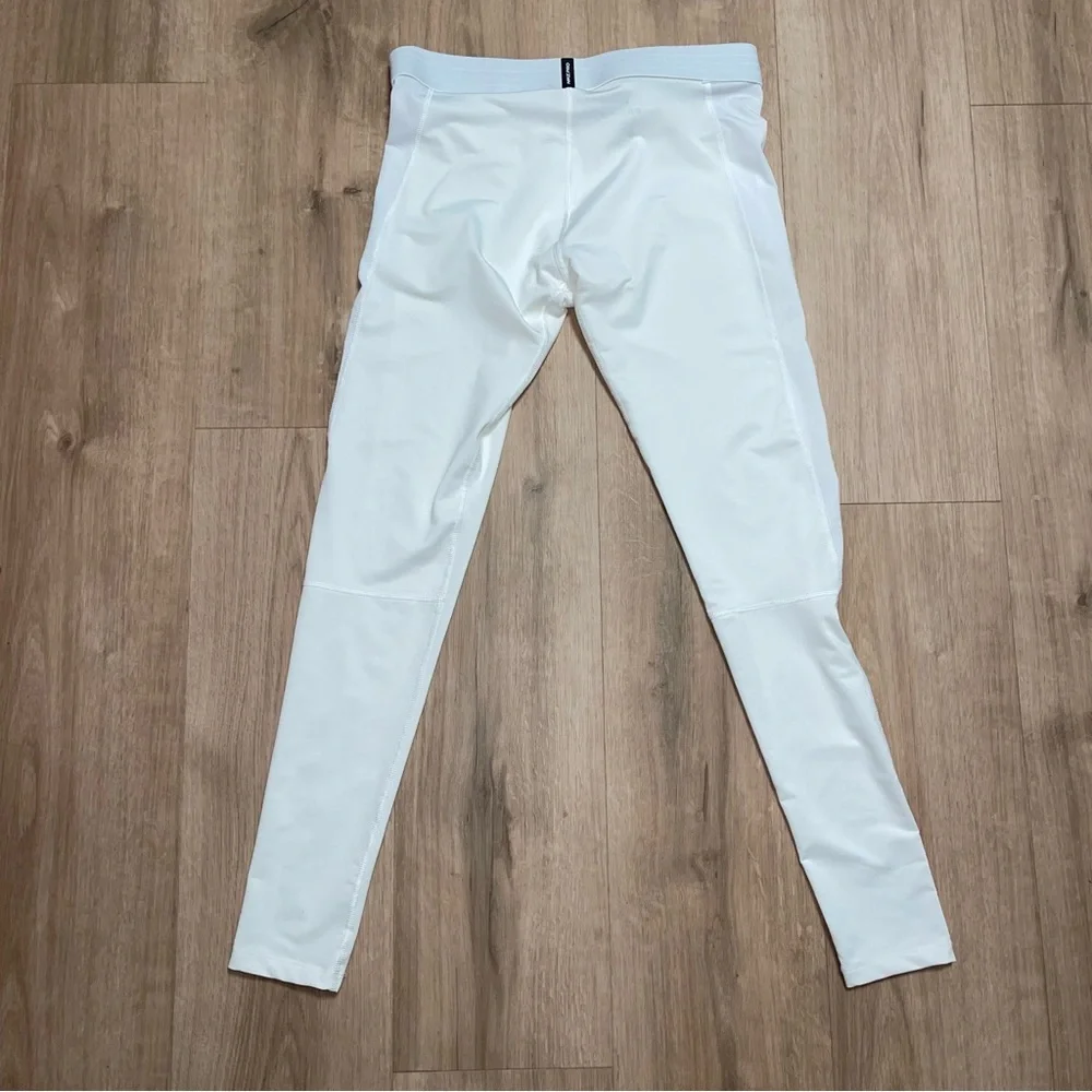NikePro Men’s Dri-FIT White Tight Compression Leggings Sz- Large. Workout Active - Picture 3 of 3